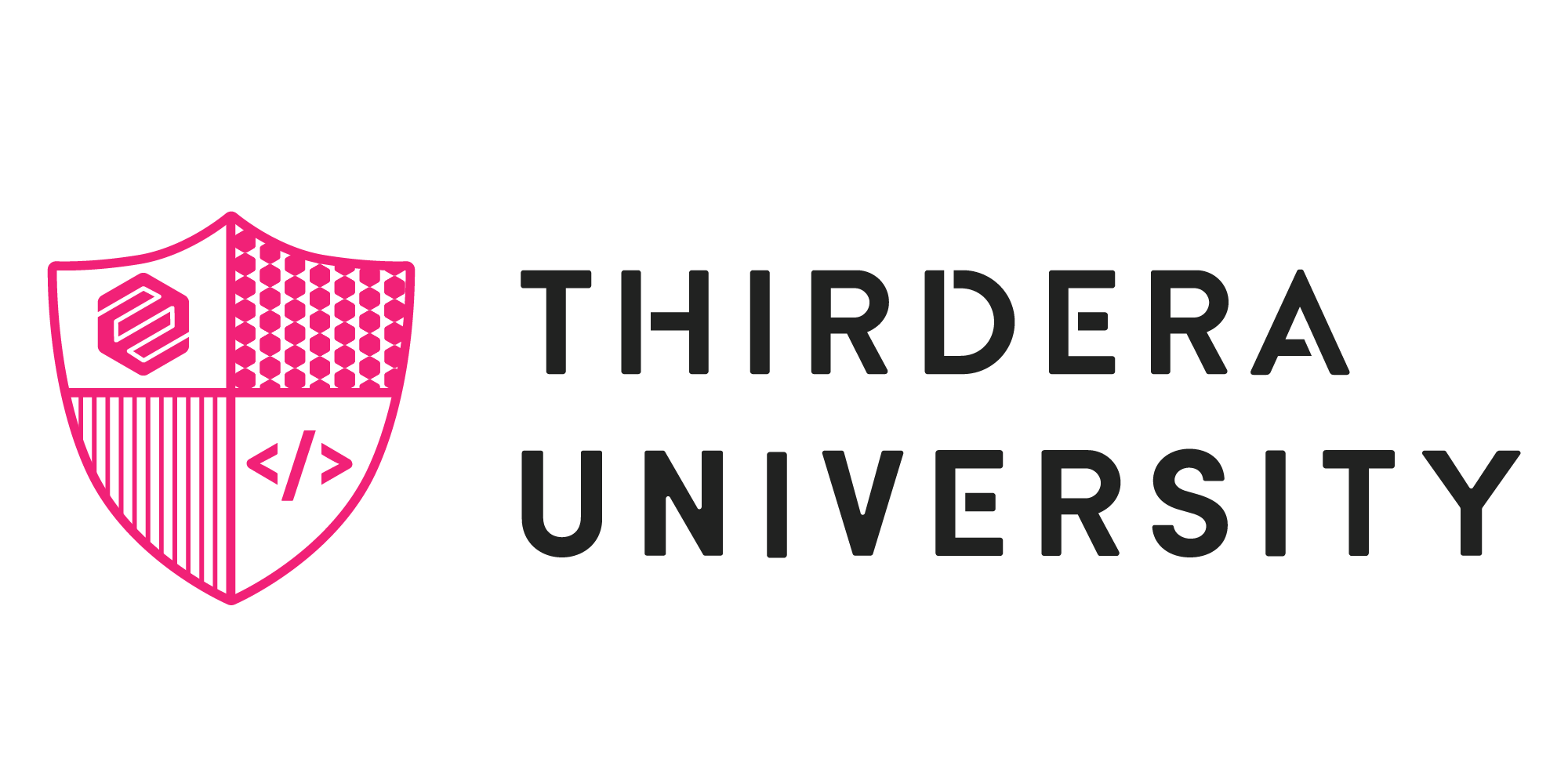 thirdera university logo mark pink midnight